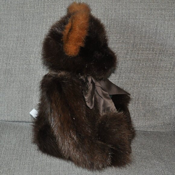 2003 Handcrafted Original by DiDesigns Jointed Real Fur Teddy Bear  17" tall - Picture 4 of 9